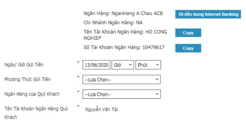 Thủ tục thanh toán qua Internet Banking khá tiện lợi