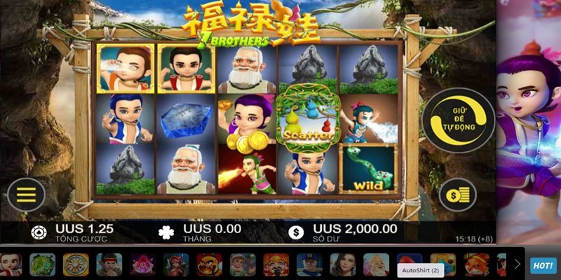 Trò  game 7 Brothers mang màu sắc đẹp mắt